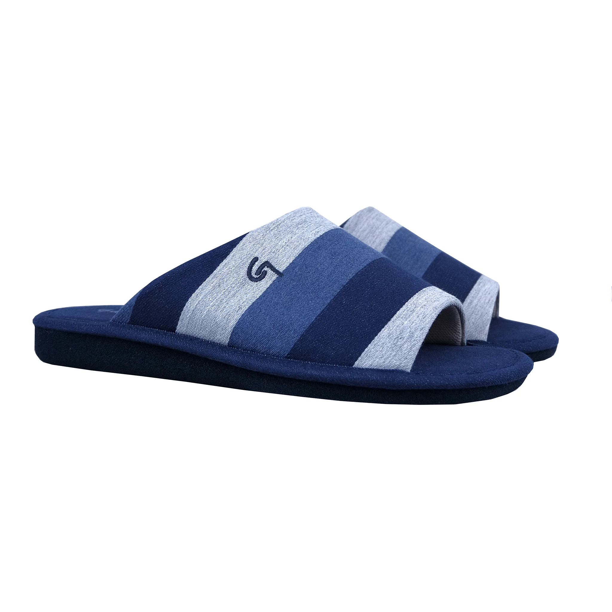 Garzon: Zapatillas Para Hombre De Andar Por Casa Suelo Parquet Azul P378.115 - Imagen 4
