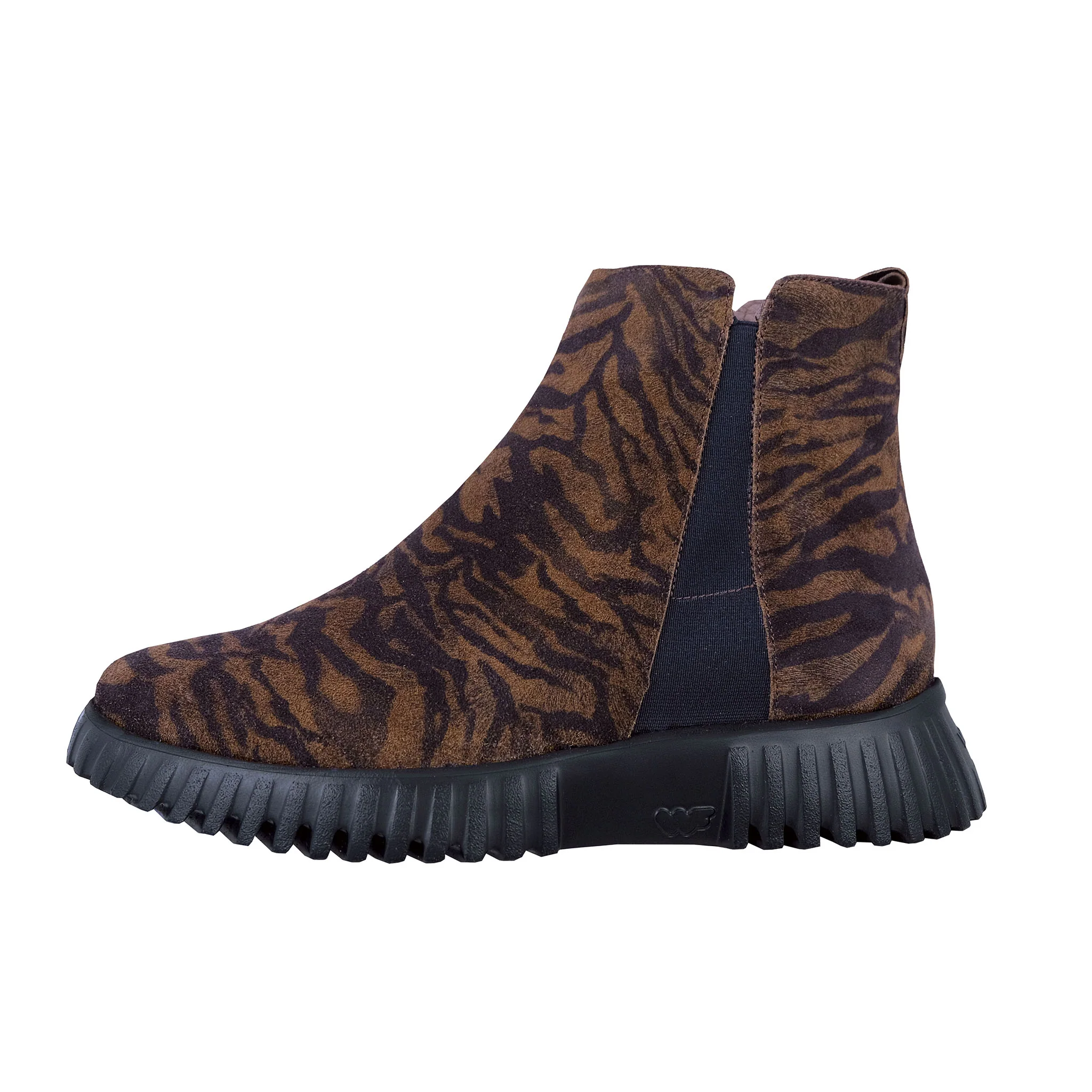 Wonders Flexfly – Botines Mujer Plataforma Marrón: A-4404 - Imagen 2