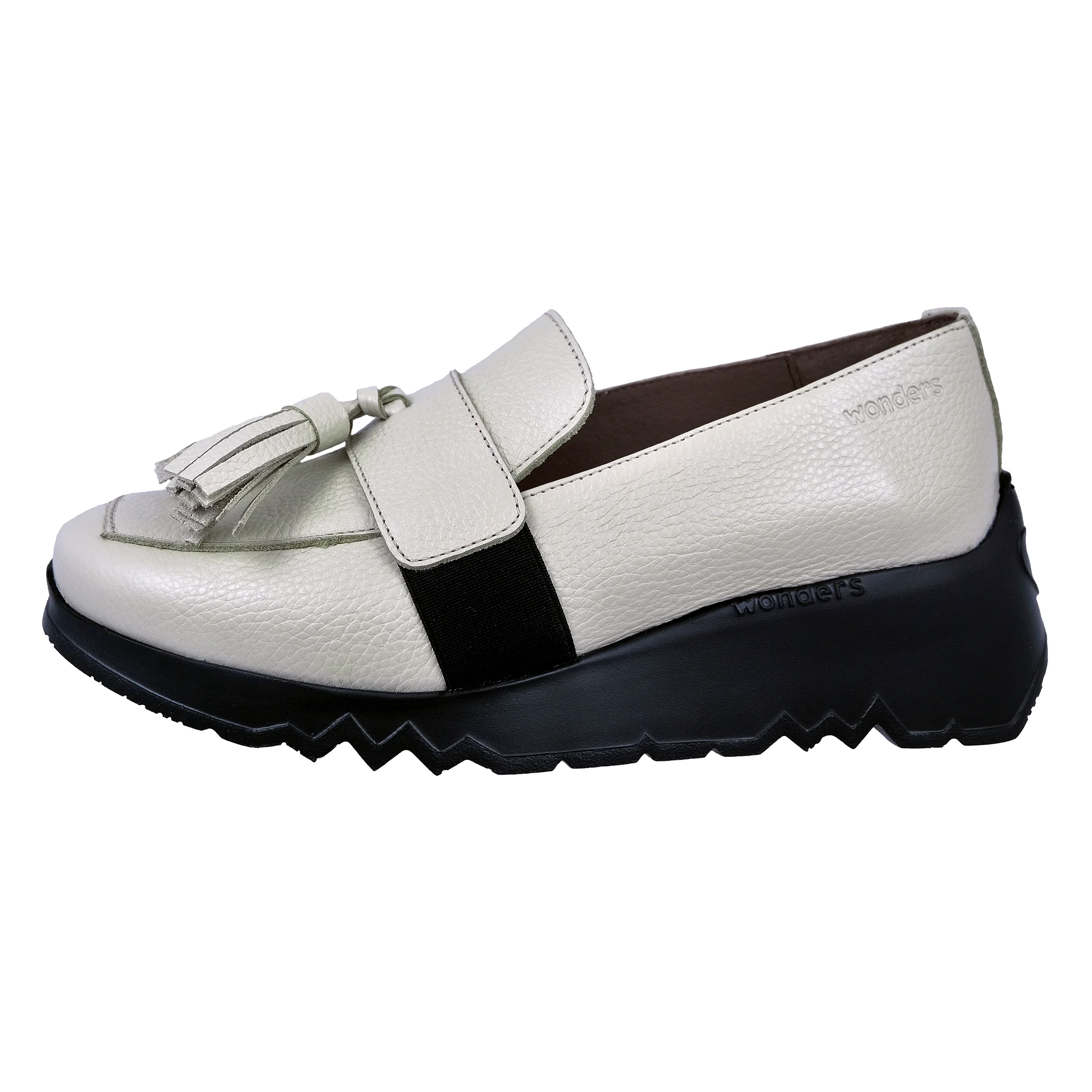 Wonders Dance: Mocasines Mujer Beige E-6734 - Imagen 2