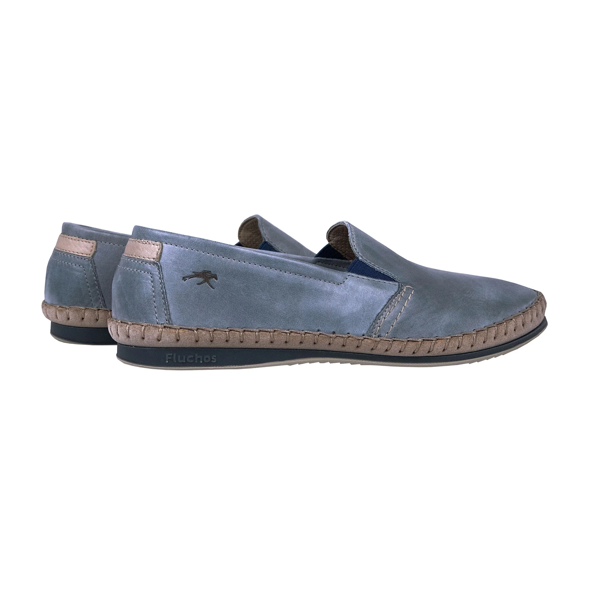 Fluchos Bahamas: Mocasín Azul Jeans 8264 - Imagen 5