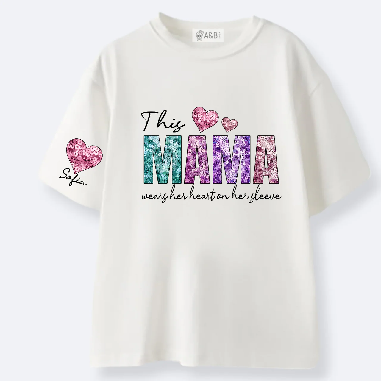 Camiseta Mama Efecto Lentejuelas - Imagen 2
