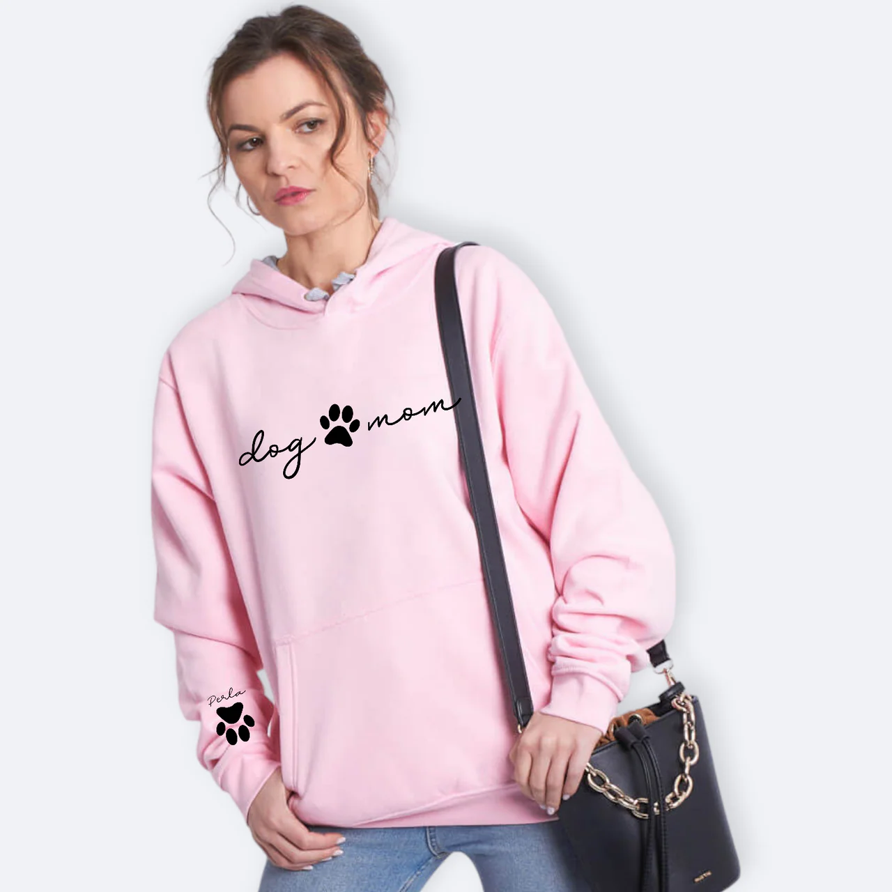 Sudadera Capucha Dog Mom Huella - Imagen 2