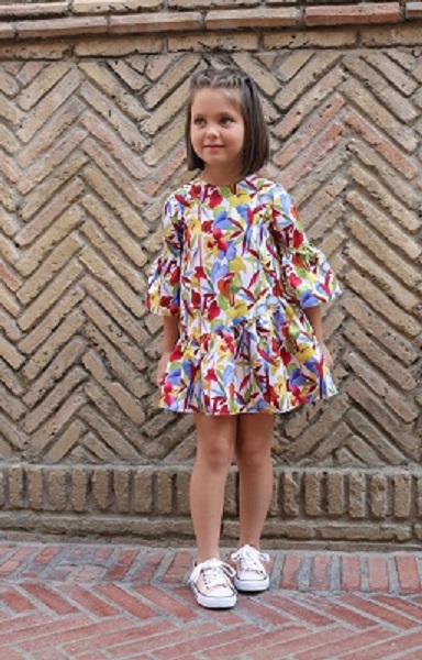 Vestido floral para niñas de Yoedu - Imagen 2
